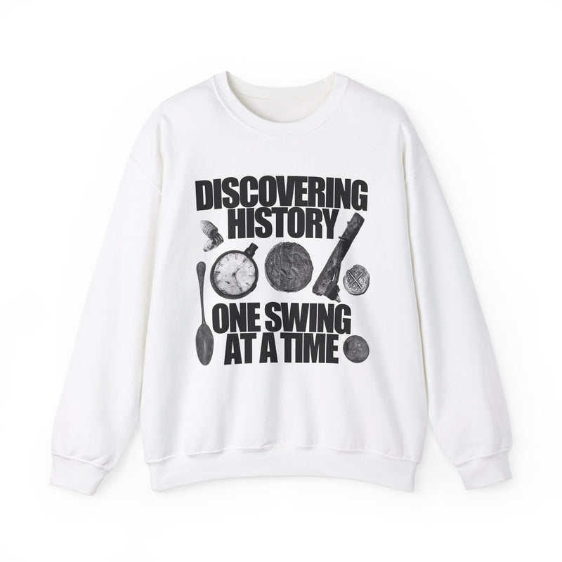 Relic Collection "Discovering History on Swing at a Time:, Heavy Blend Crewneck Sweatshirt - FREE SHIPPING