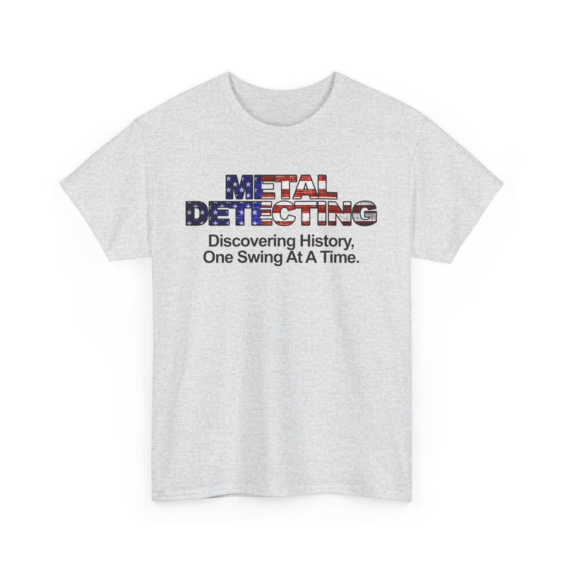 Discovering History American Flag Detectorist Heavyweight T-Shirt. sku: 16