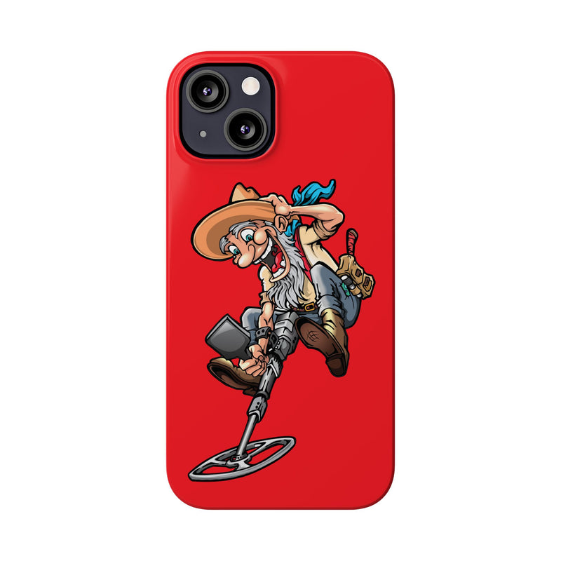 Slim iPhone Red Cases with Prospector Graphic (iPhone 13-16 series)