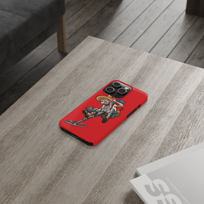 Slim iPhone Red Cases with Prospector Graphic (iPhone 13-16 series)