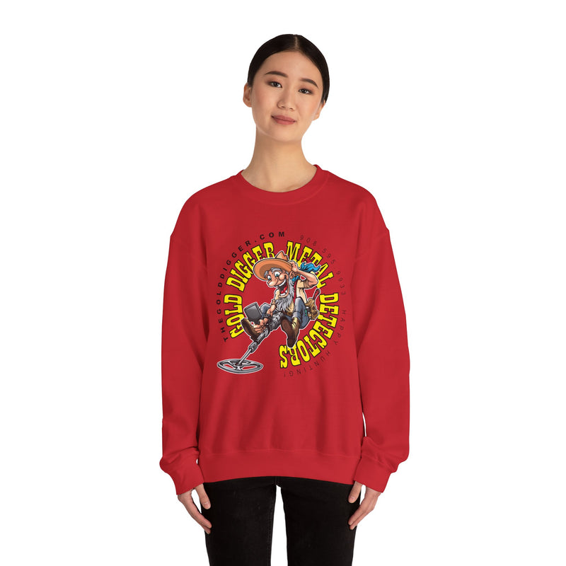 Gold Digger Prospector Heavy Blend Crewneck Sweatshirt - Prospector Graphic - "The Gold Digger" sku: 07