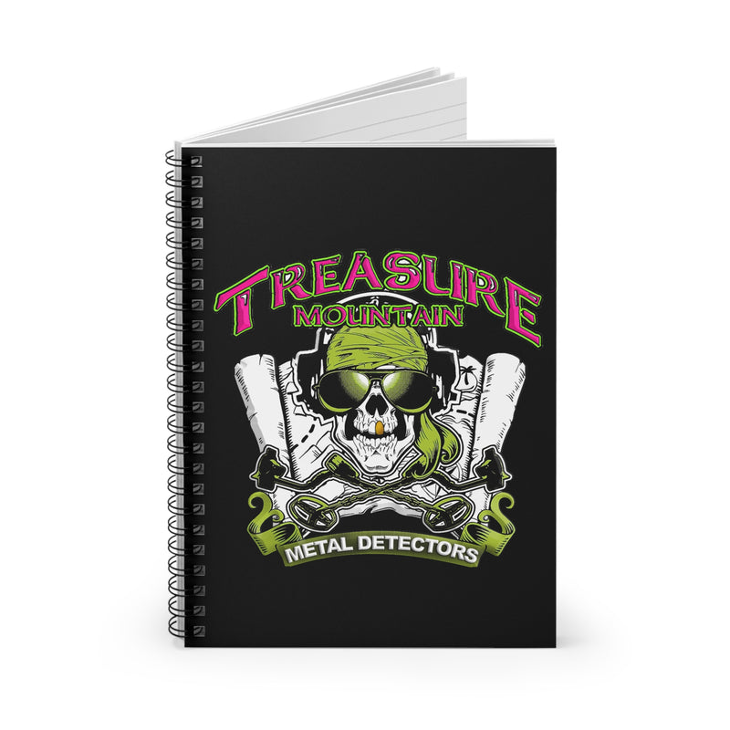 Spiral Notebook - Ruled, Treasure Mountain Metal Detectors 118 pages 6" X 8" sku: 77