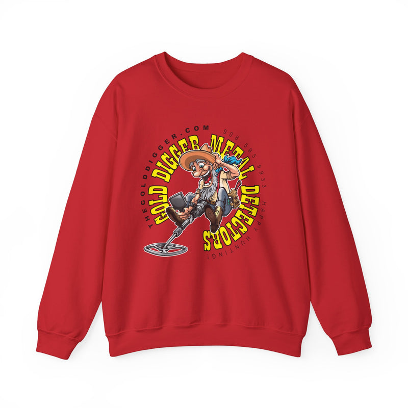 Gold Digger Prospector Heavy Blend Crewneck Sweatshirt - Prospector Graphic - "The Gold Digger" sku: 07