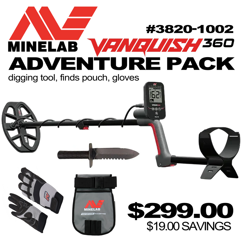 Minelab Vanquish 360 Metal Detector Adventure Pack #3820-1002