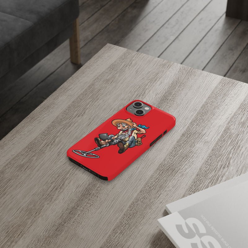 Slim iPhone Red Cases with Prospector Graphic (iPhone 13-16 series)