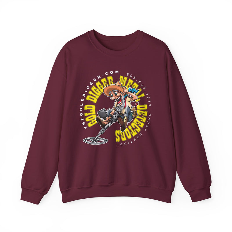 Gold Digger Prospector Heavy Blend Crewneck Sweatshirt - Prospector Graphic - "The Gold Digger" sku: 07