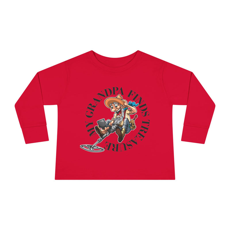 Toddler Long Sleeve Tee - "My Granpa Finds Treasure" - sizes 2T - 5-6T  sku 18