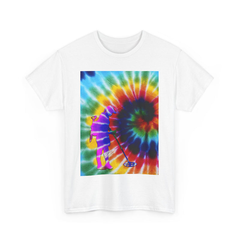 Tie Dye Abstract Female Detectorist. 1-sided Heavyweight T-Shirt