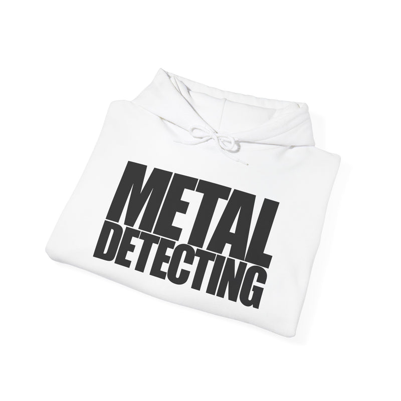 Metal Detecting (front) Women Detectorist with Sunset Design (back). Thick Weight Hoodie FREE SHIPPING