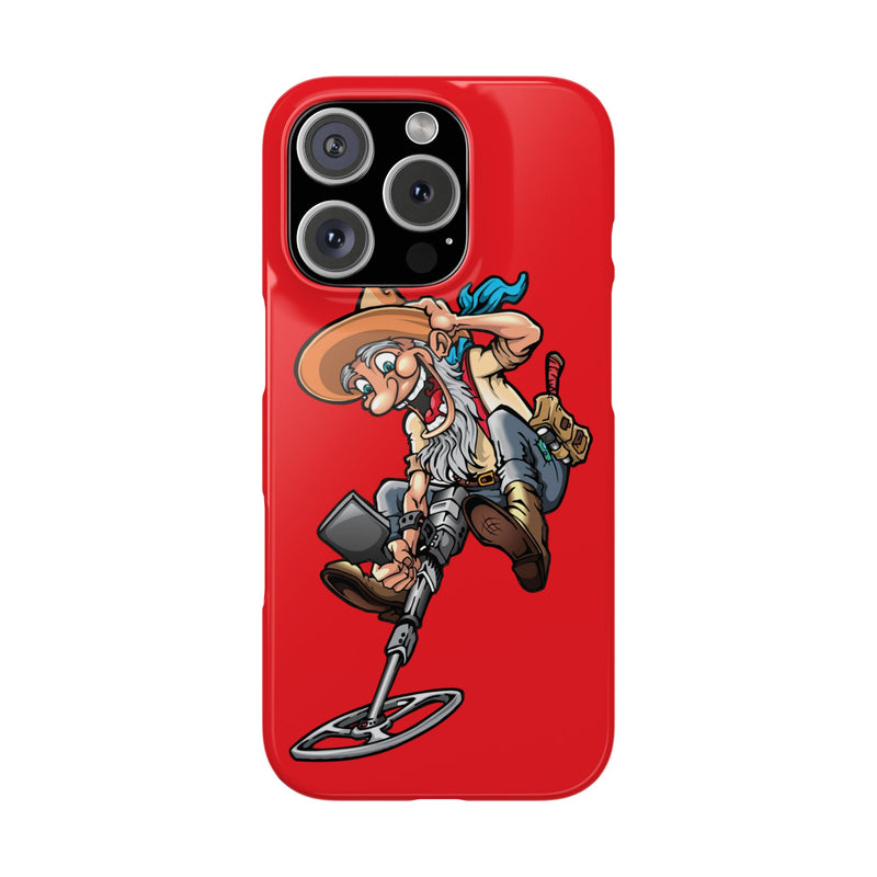 Slim iPhone Red Cases with Prospector Graphic (iPhone 13-16 series)