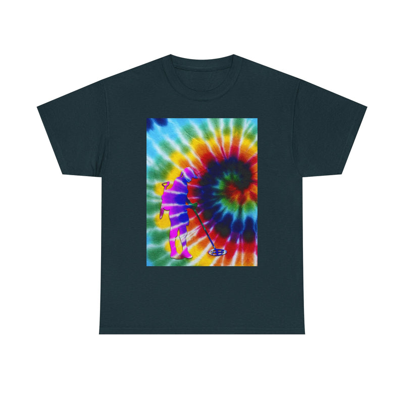 Tie Dye Abstract Female Detectorist. 1-sided Heavyweight T-Shirt