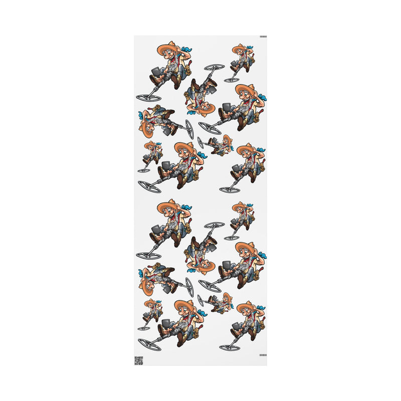 Metal Detector Wrapping Papers PROSPECTOR Design - 3-sizes / 2 finishes available  sku 300