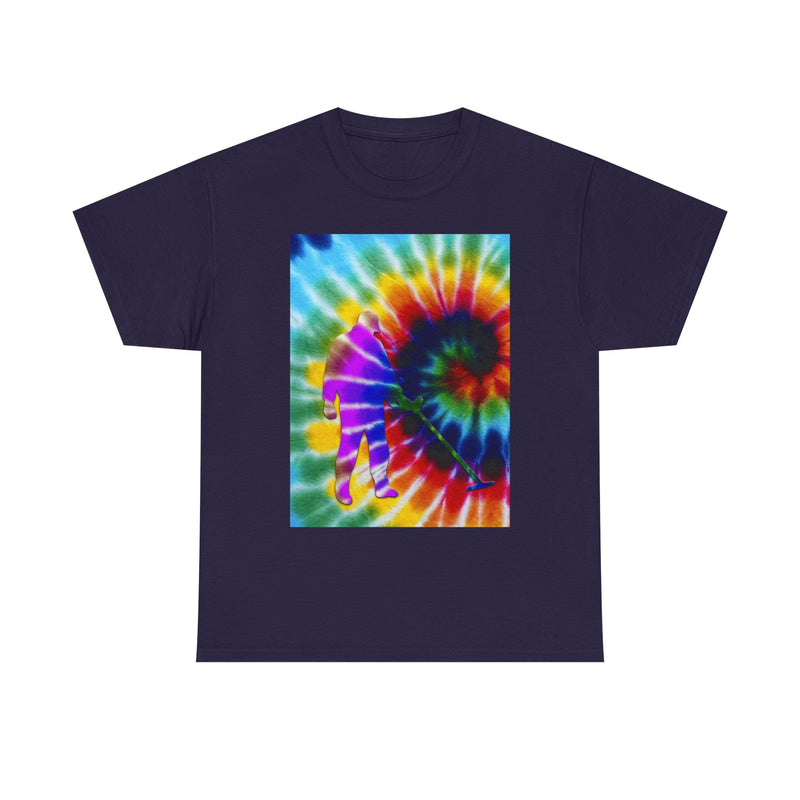 Tie Dye Abstract Male Detectorist. 1-sided Heavyweight T-Shirt