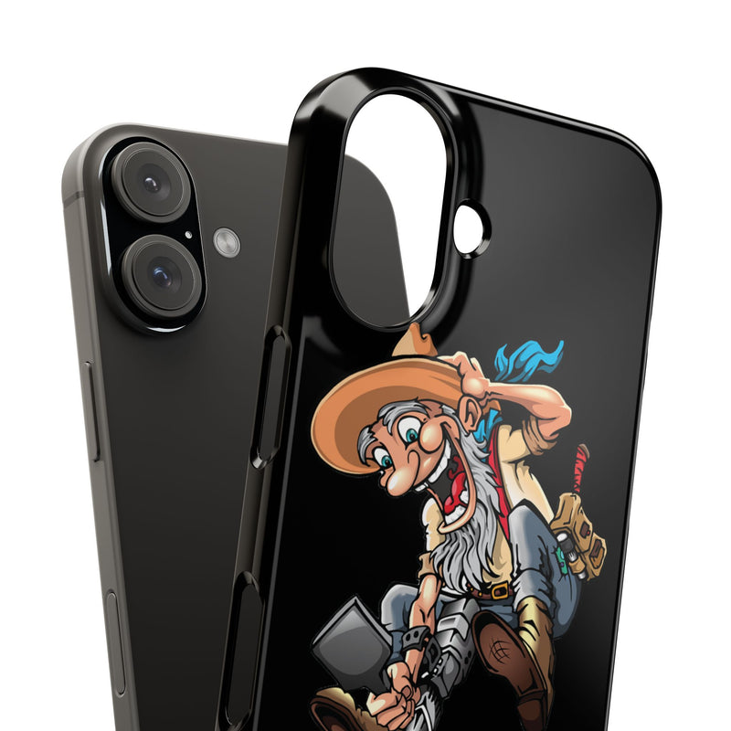 Slim iPhone Black Cases with Prospector image (iPhone 13-16 series)