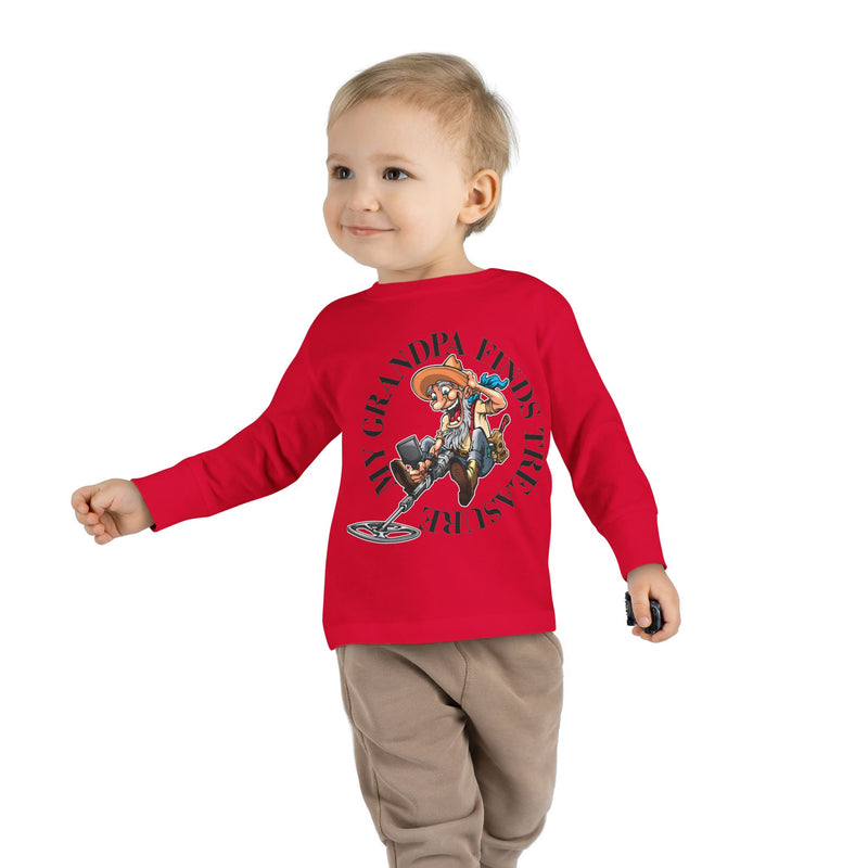 Toddler Long Sleeve Tee - "My Granpa Finds Treasure" - sizes 2T - 5-6T  sku 18