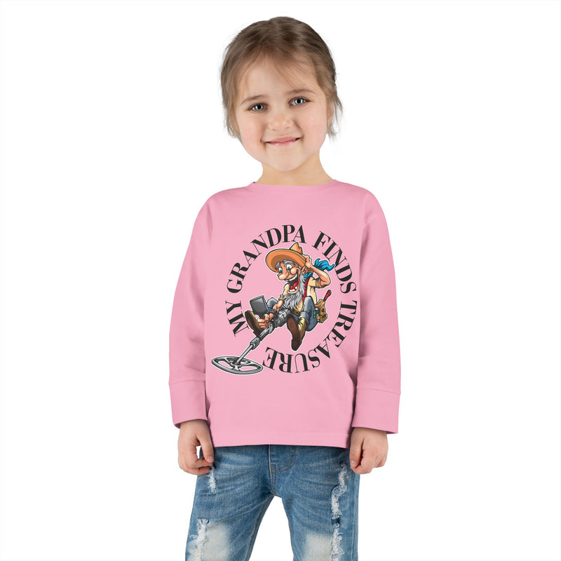 Toddler Long Sleeve Tee - "My Granpa Finds Treasure" - sizes 2T - 5-6T  sku 18