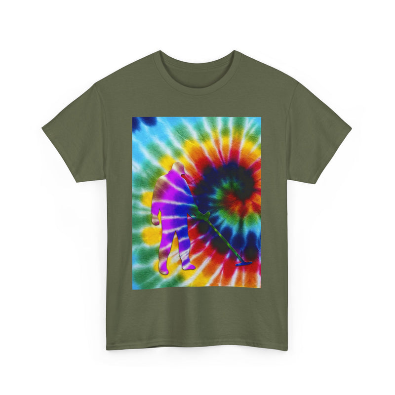 Tie Dye Abstract Male Detectorist. 1-sided Heavyweight T-Shirt