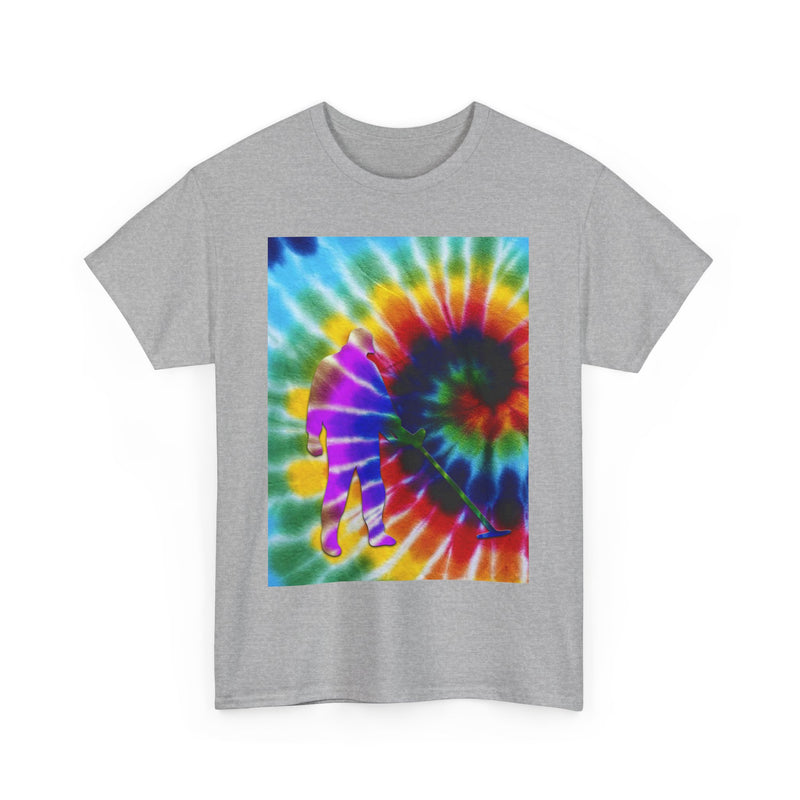 Tie Dye Abstract Male Detectorist. 1-sided Heavyweight T-Shirt