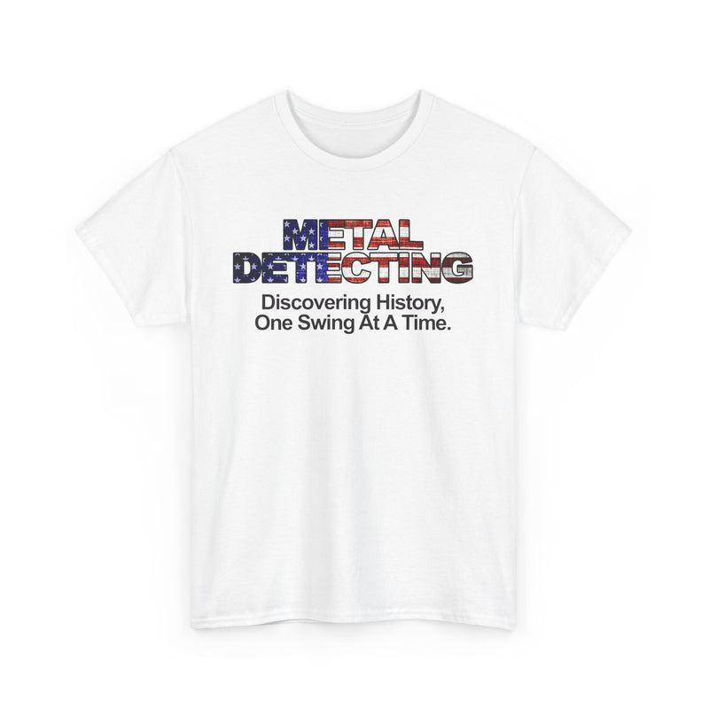 Discovering History American Flag Detectorist Heavyweight T-Shirt. sku: 16