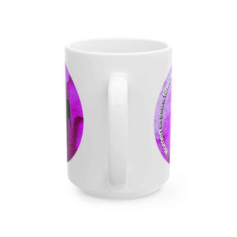 15 ounce Ceramic Mug - "Women are great at finding things" sku: 87