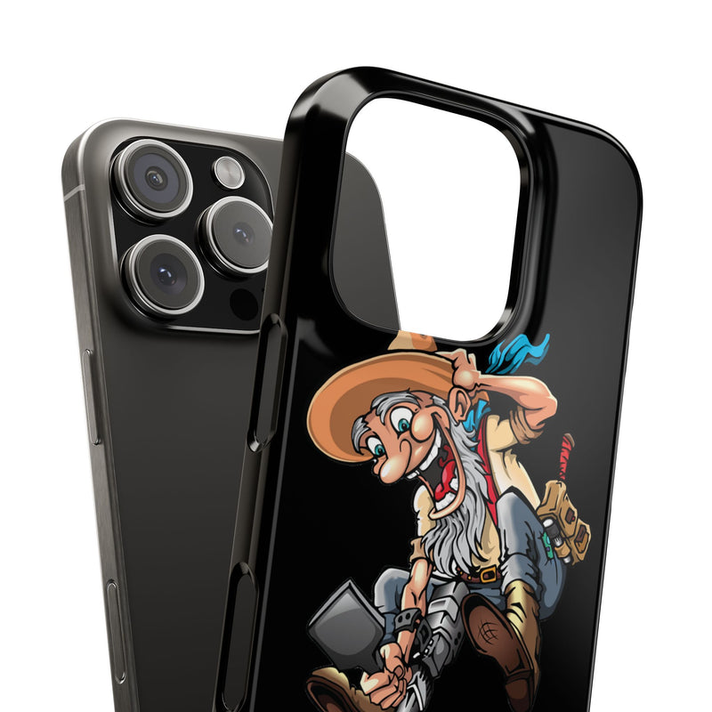 Slim iPhone Black Cases with Prospector image (iPhone 13-16 series)