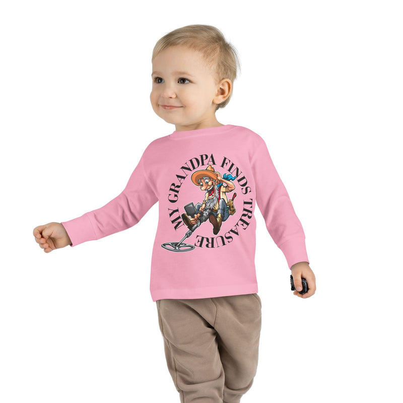 Toddler Long Sleeve Tee - "My Granpa Finds Treasure" - sizes 2T - 5-6T  sku 18