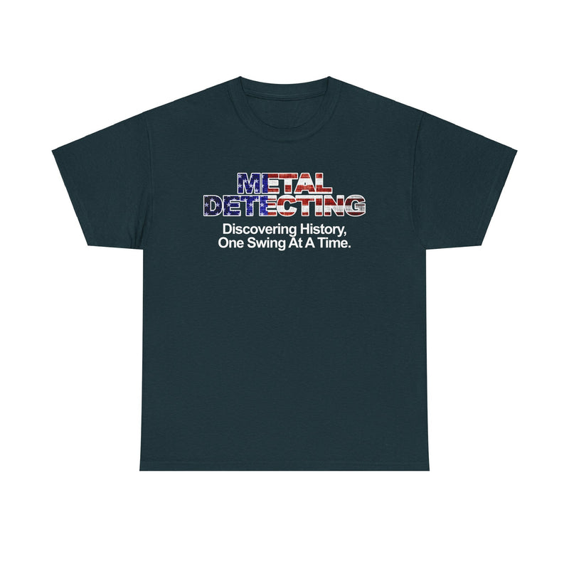 Discovering History American Flag Detectorist Heavyweight T-Shirt. sku: 16