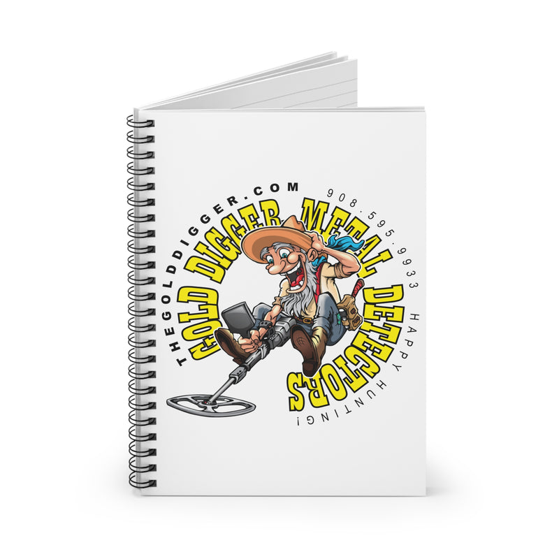 Gold Digger Spiral Notebook - Ruled, 118 pages 6" X 8" sku: 21.5