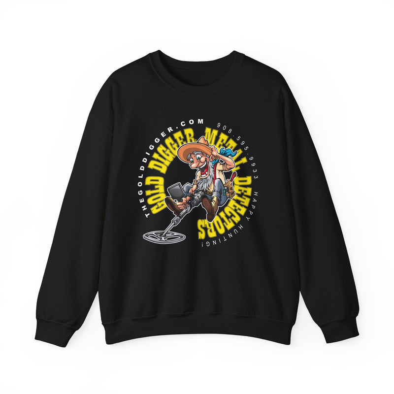 Gold Digger Prospector Heavy Blend Crewneck Sweatshirt - Prospector Graphic - "The Gold Digger" sku: 07