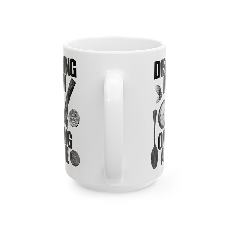 15 ounce Ceramic Mug - Monochrome Relic "Discovering History One Swing at a Time. FREE SHIPPING