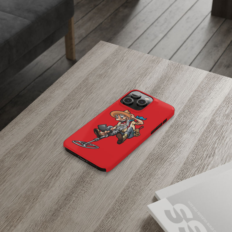 Slim iPhone Red Cases with Prospector Graphic (iPhone 13-16 series)