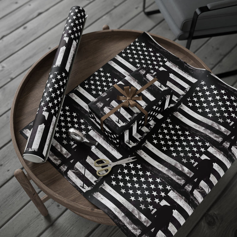 Metal Detector Wrapping Papers American Flag Design - 3-sizes / 2 finishes available  sku 301