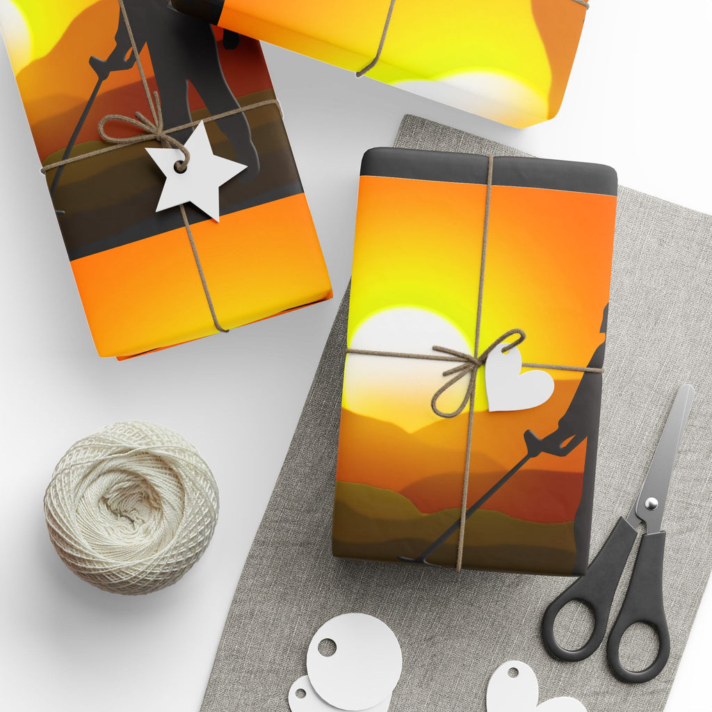 Metal Detector Wrapping Papers SUNSET Design - 3-sizes / 2 finishes available