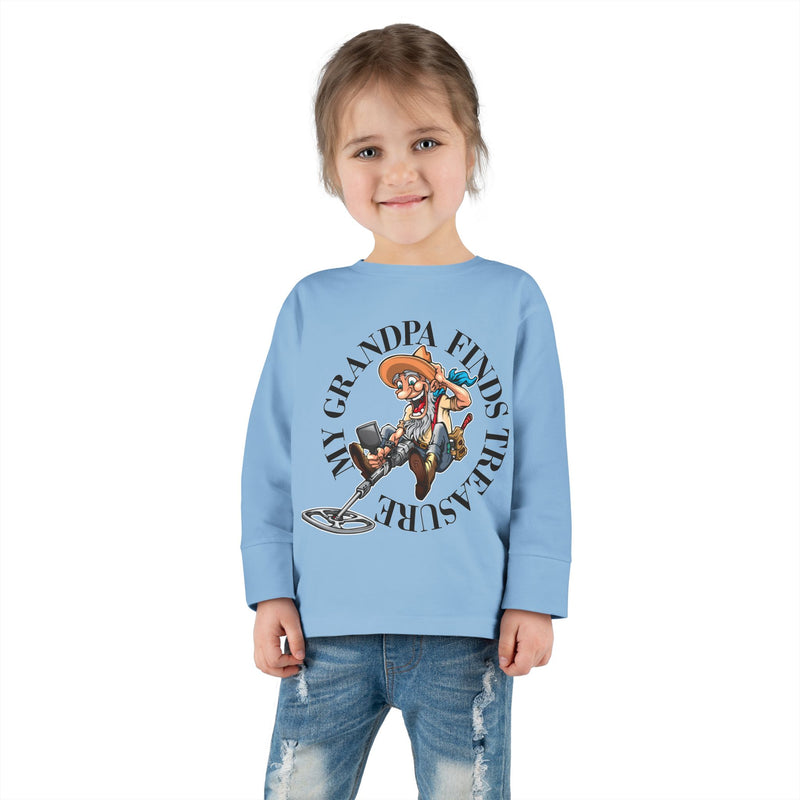 Toddler Long Sleeve Tee - "My Granpa Finds Treasure" - sizes 2T - 5-6T  sku 18