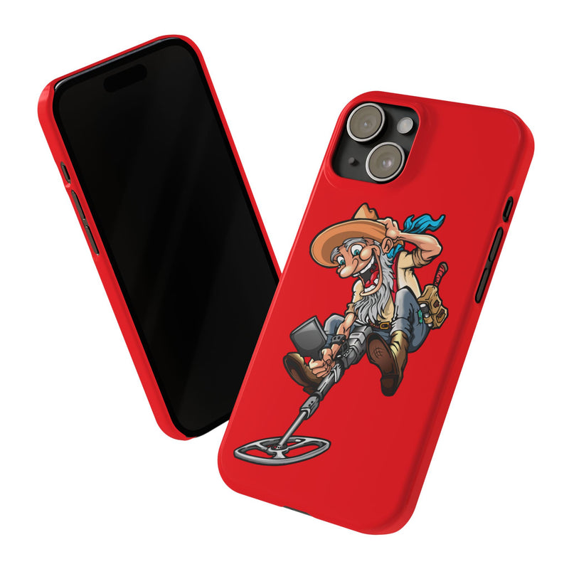 Slim iPhone Red Cases with Prospector Graphic (iPhone 13-16 series)