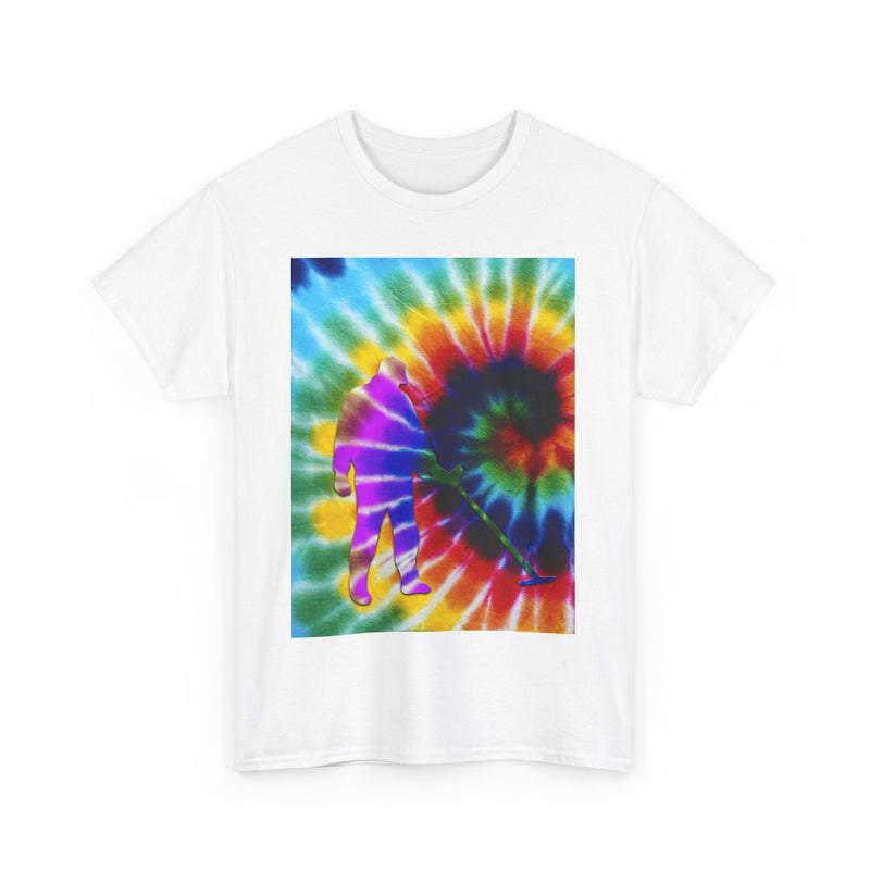 Tie Dye Abstract Male Detectorist. 1-sided Heavyweight T-Shirt