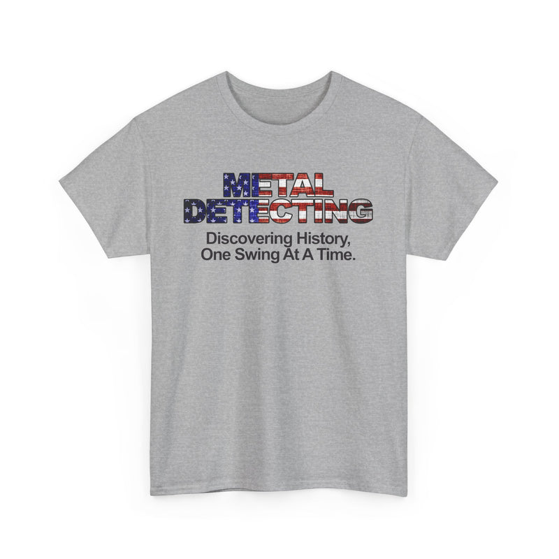 Discovering History American Flag Detectorist Heavyweight T-Shirt. sku: 16