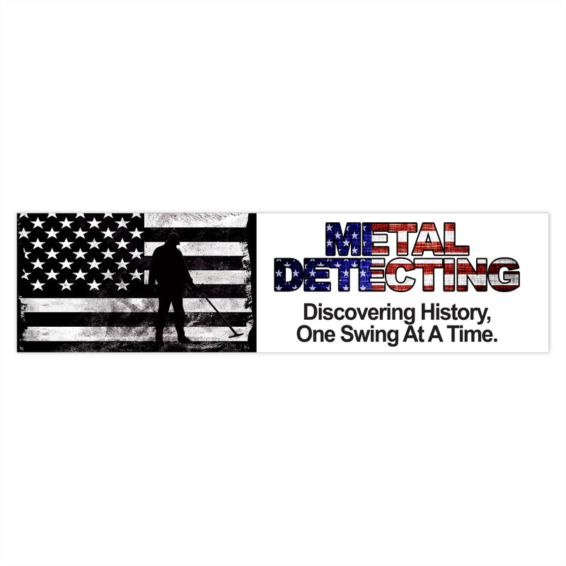 Surface / Bumper Stickers - Metal Detecting USA Design sku: 25