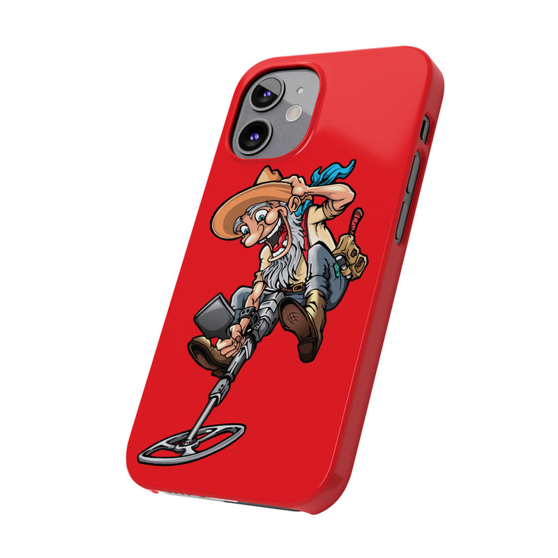 Slim iPhone Red Cases with Prospector Graphic (iPhone 13-16 series)