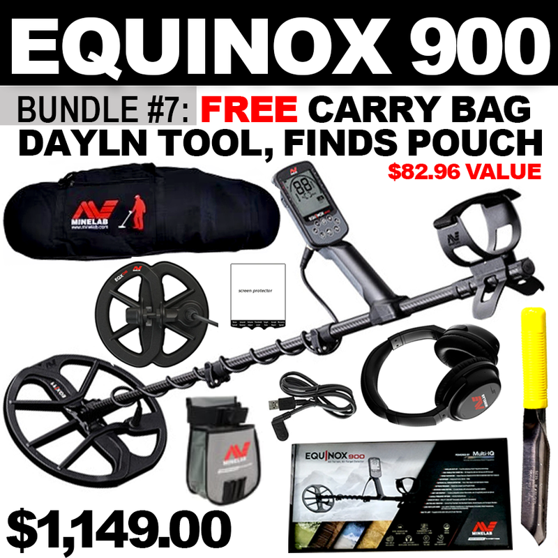 Bundle #7: Equinox 900 + FREE Carry Bag, Dayln Tool, Finds Pouch ($82.96 Value)