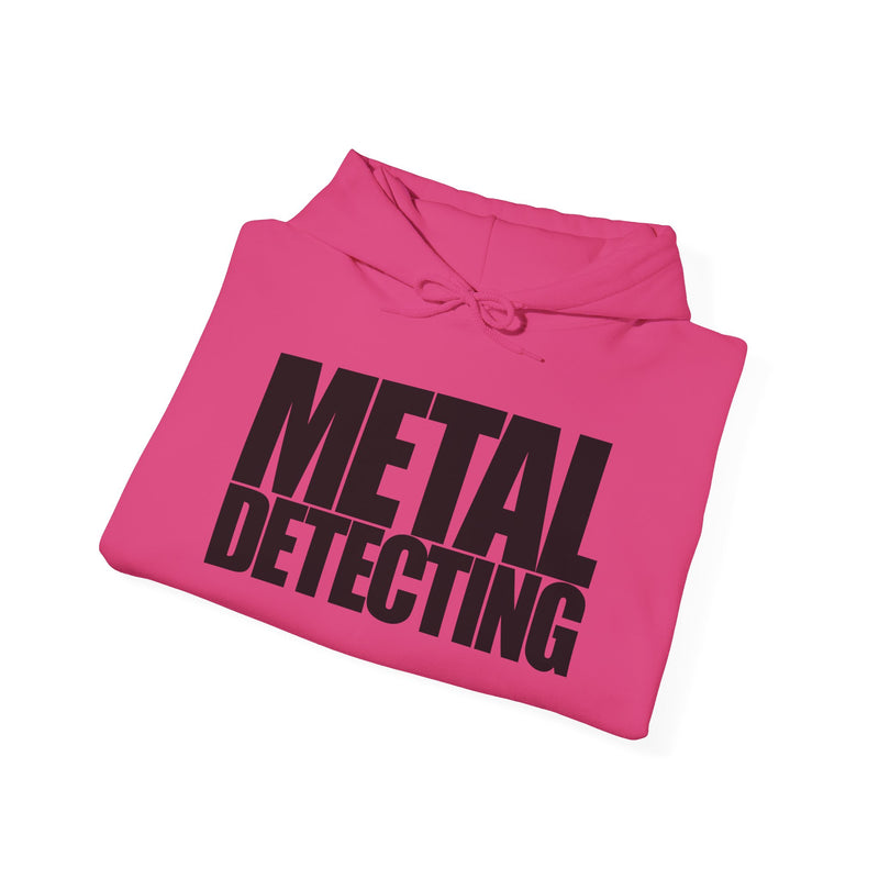 Metal Detecting (front) Women Detectorist with Sunset Design (back). Thick Weight Hoodie FREE SHIPPING