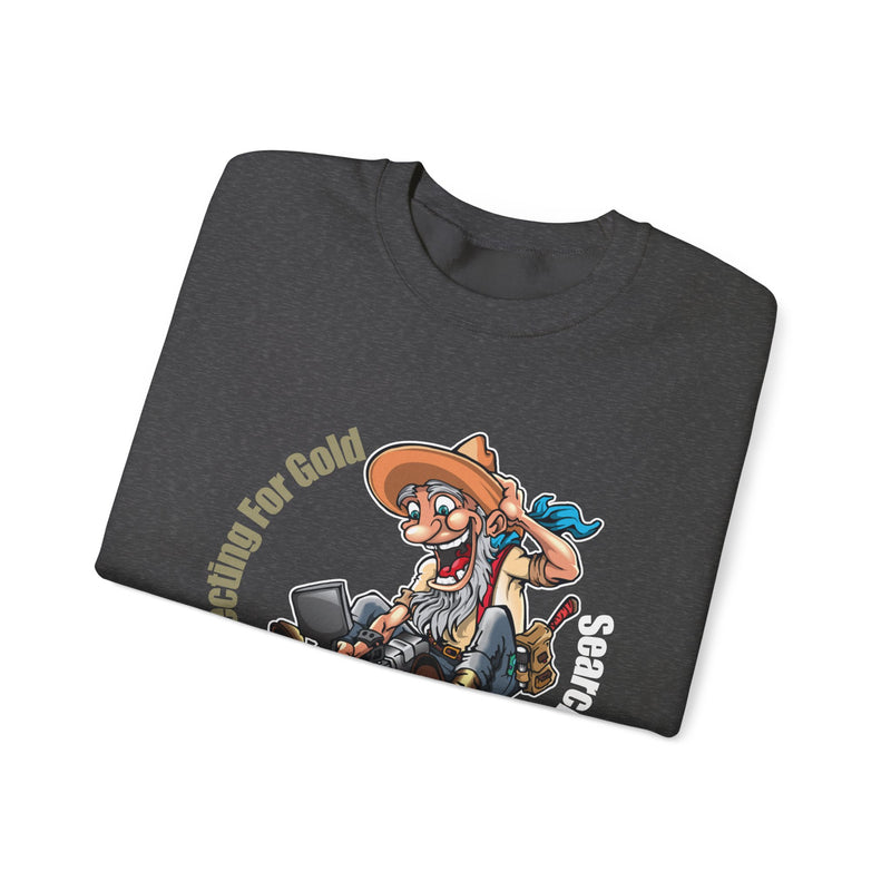 Heavy Blend Crewneck Sweatshirt - Prospector Graphic - "Prospecting for Gold Searching for Treasure" sku: 03