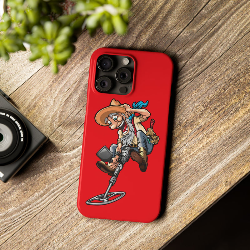 Slim iPhone Red Cases with Prospector Graphic (iPhone 13-16 series)