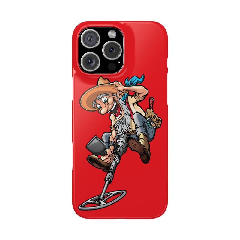 Slim iPhone Red Cases with Prospector Graphic (iPhone 13-16 series)