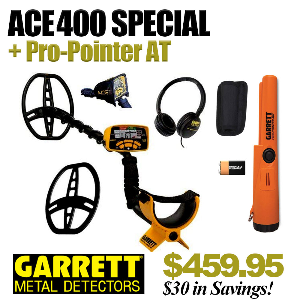 Garrett ACE 400 Metal Detector + Pro Pointer AT Special