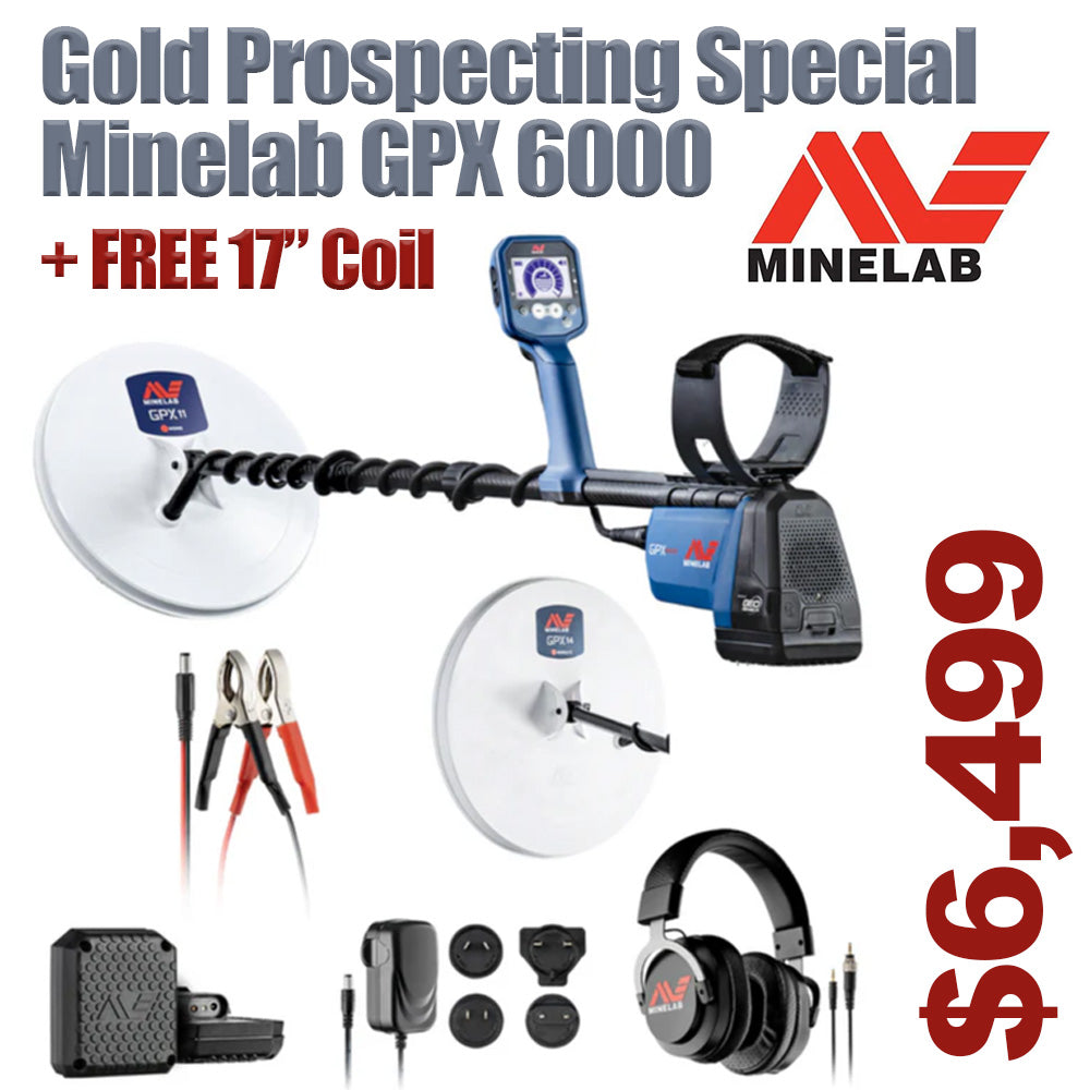 Gold Prospecting Special GPX-6000 + FREE 17" Coil - expires April 30, 2024