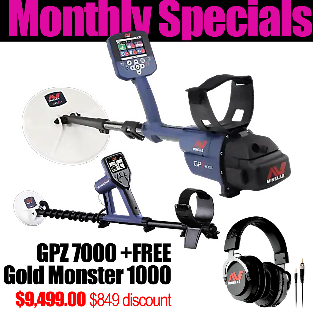 Minelab GPZ 7000 Metal Detector + FREE Goldmonster 1000