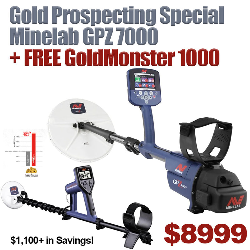 Minelab GPZ 7000 + FREE Gold Monster 1000