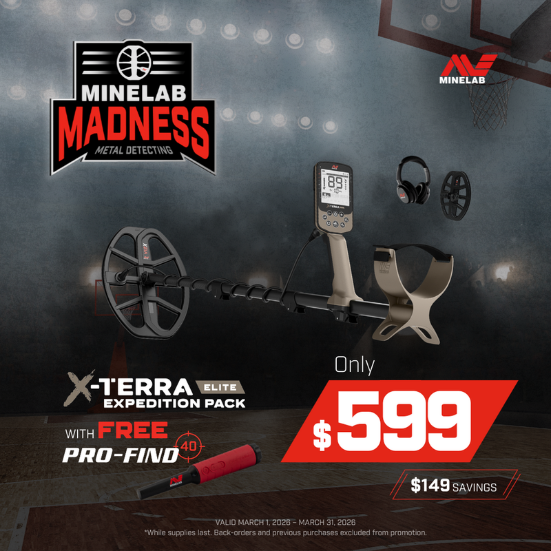 Minelab X-Terra Elite Expedition Pack SPECIAL with FREE ProFind