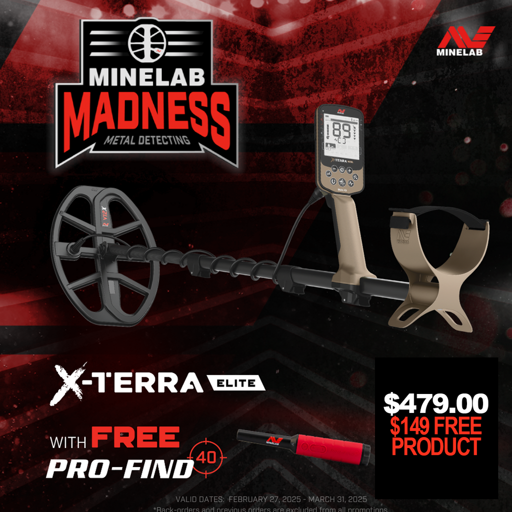 Minelab X-Terra Elite+ FREE Pro-Find 40 MARCH MADNESS